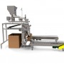 T 25 tote and case weigh filling system with box indexing conveyor