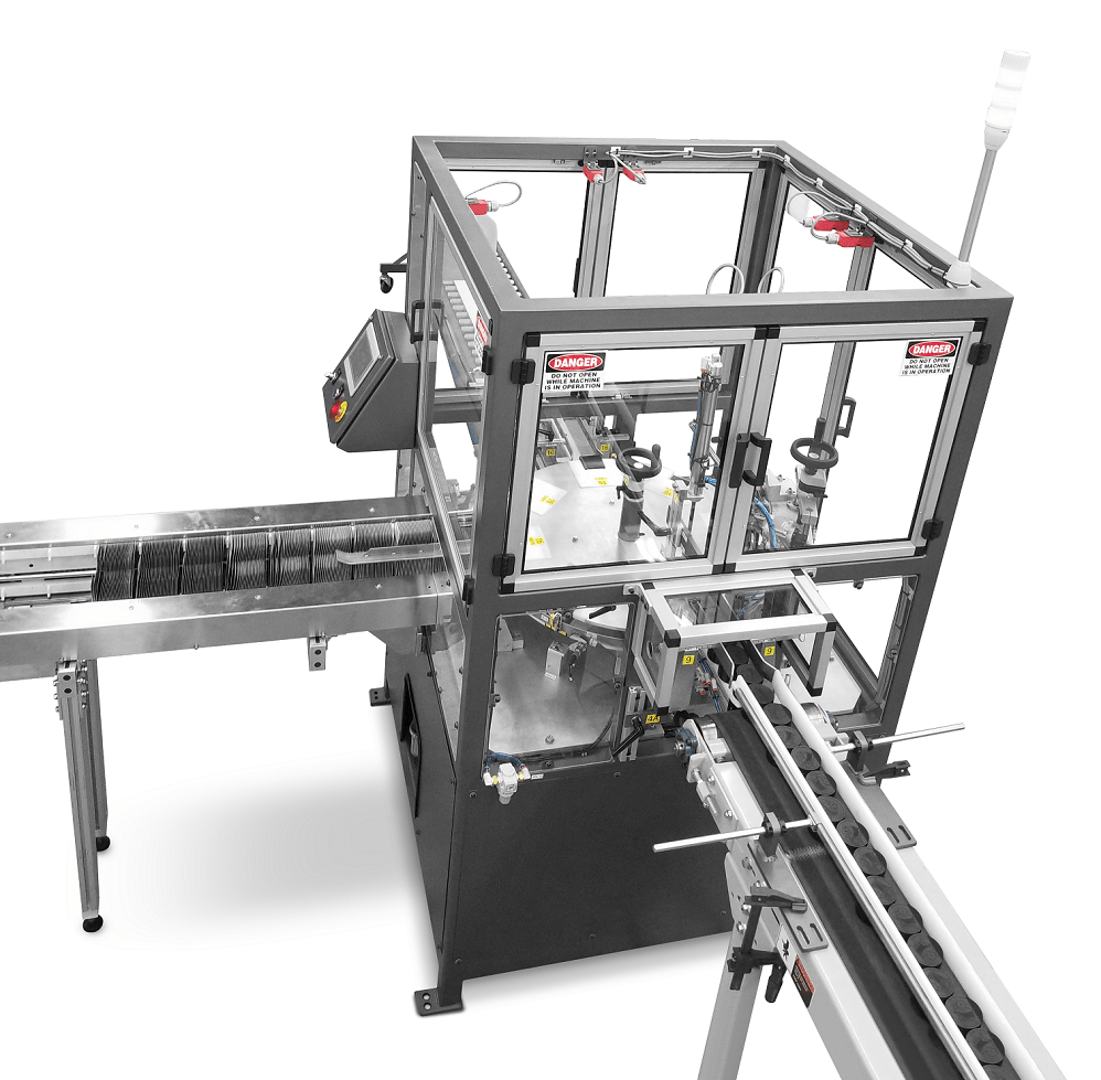 Carton forming and container filling machine for cannabis automation