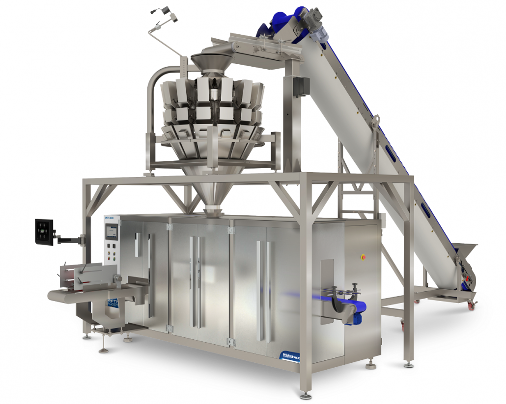 PrimoCombi Swifty Bagger to weigh fill zipper pouches_low pet food packaging machine