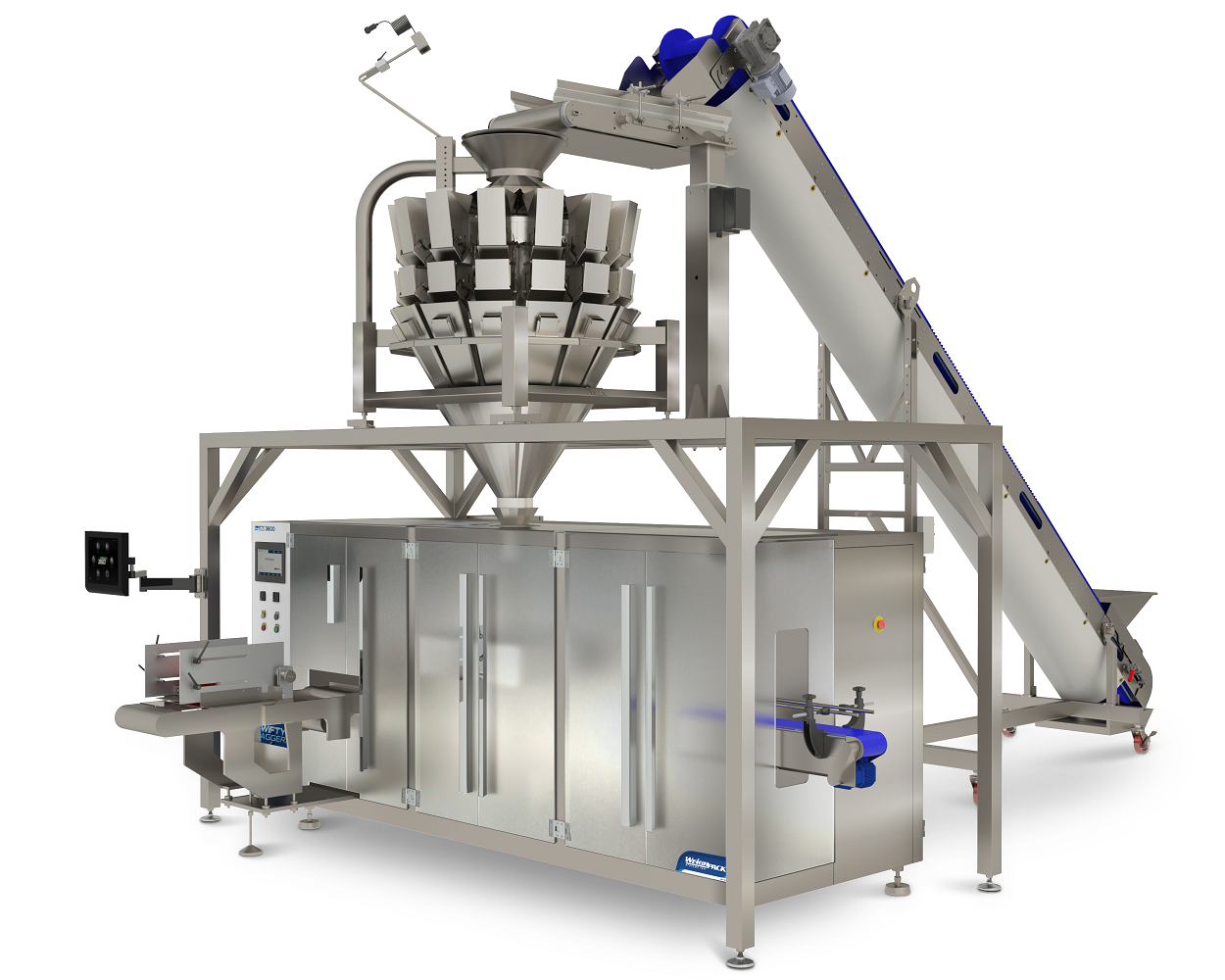 vertical weighing and filling standup pouch packaging machine