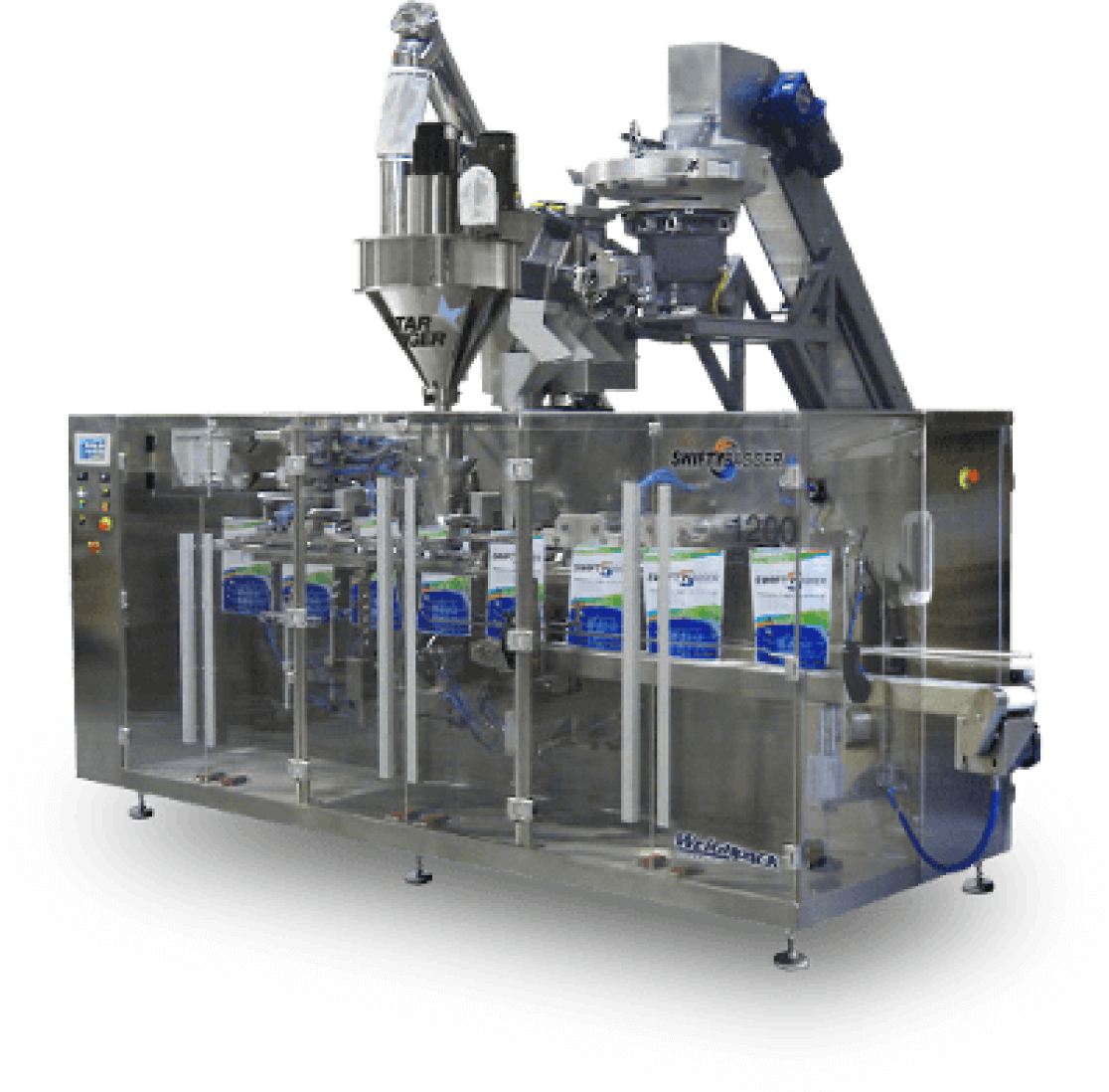 Powder weighing into bag packaging machine