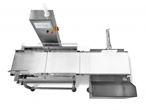 Weighing machine conveyor top view image