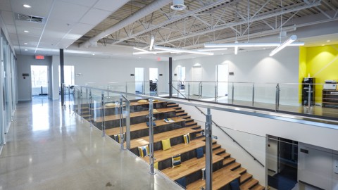 Weighpack facility upper level staircase
