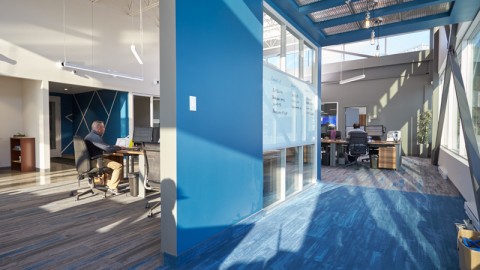 WeighPack facility hallway upper level